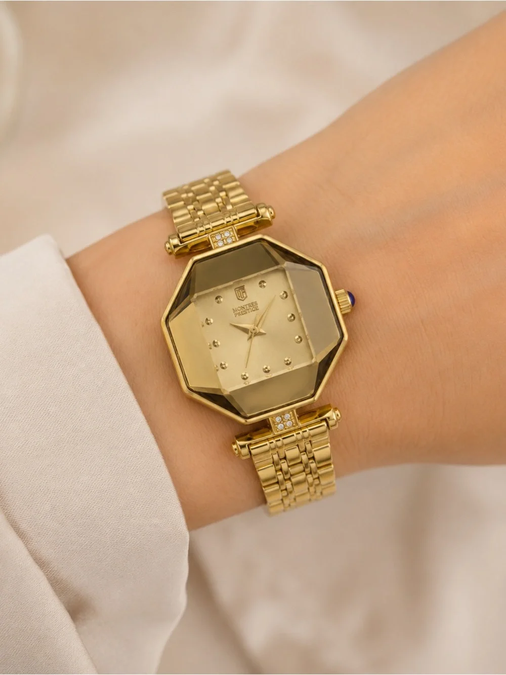 Montres Prestige x Invicta Women’s Gold Watch 28mm MPW-0026 New